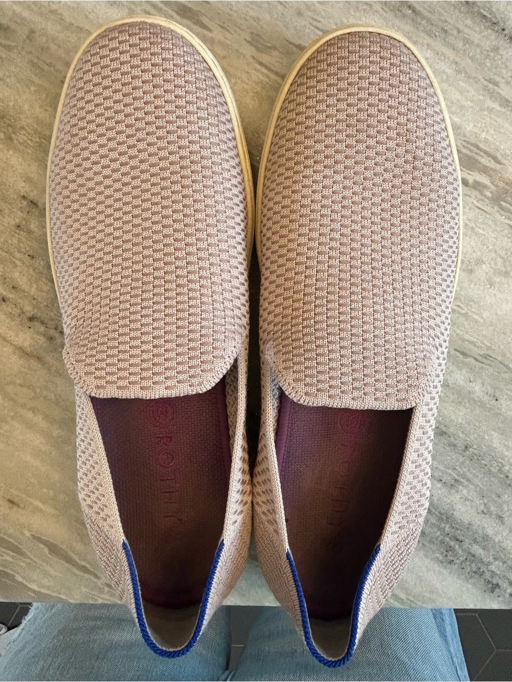 Rothy's Slip-On Loafers in Light Purple